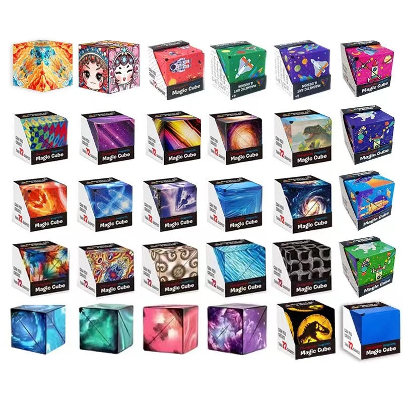 Shape Shifting Magnetic Cube Box, Magic Box, 70 shapes,